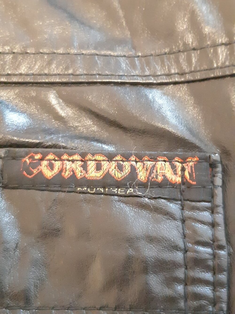 Vintage Cordovan Montreal Real Leather Moto Overalls Bib Pants Black - Picture 14 of 14
